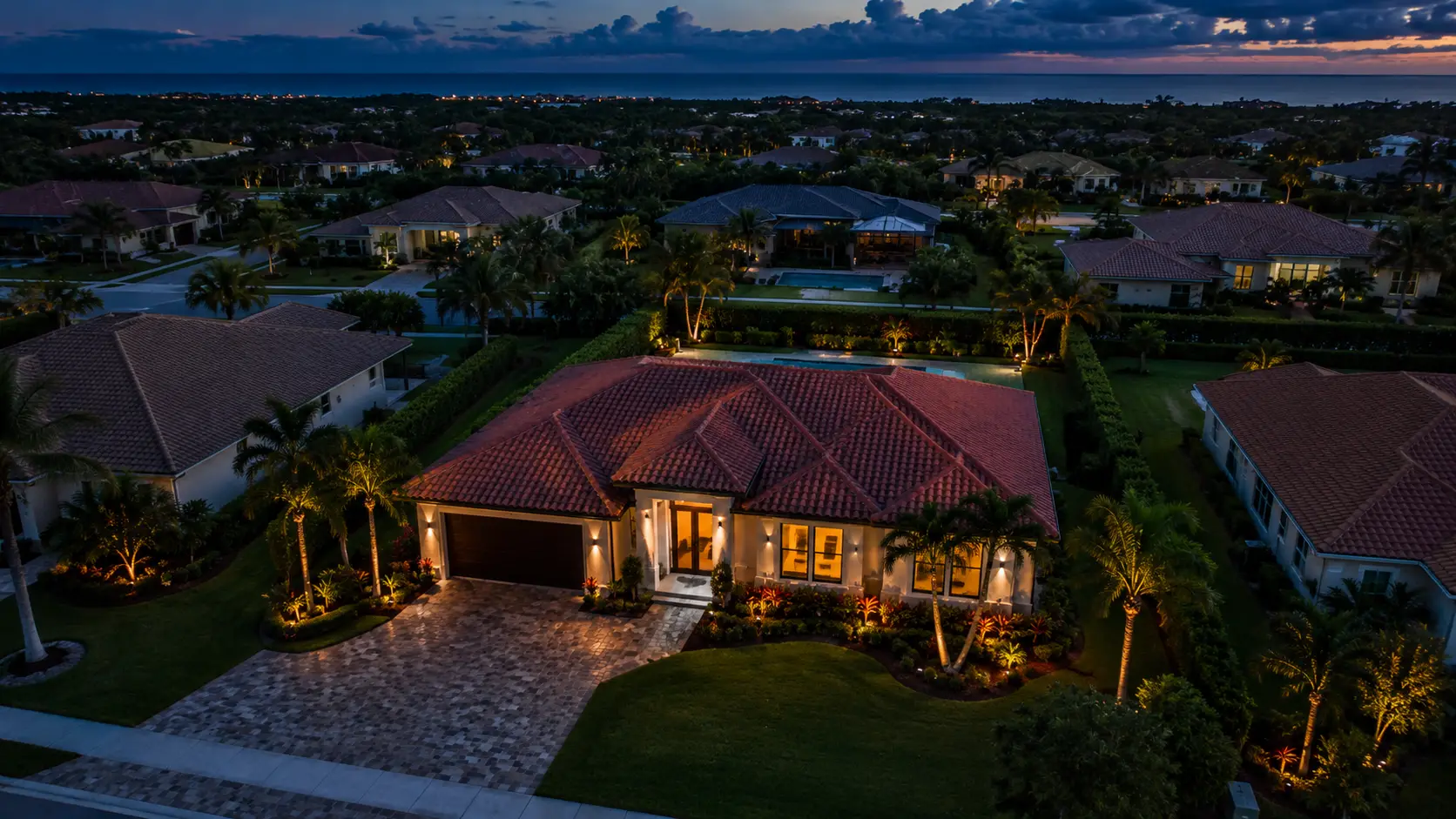 Hurricane-resistant roof installation on a Florida home